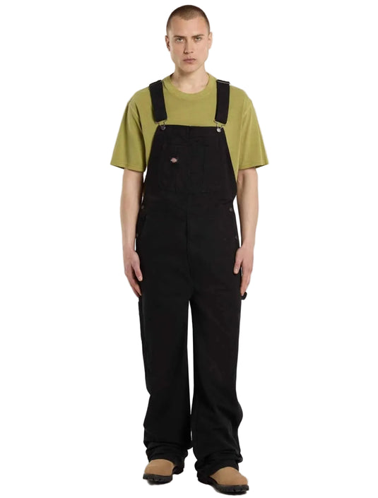 Dickies Men's Loose Canvas Bib Black DK0A87N6BLK