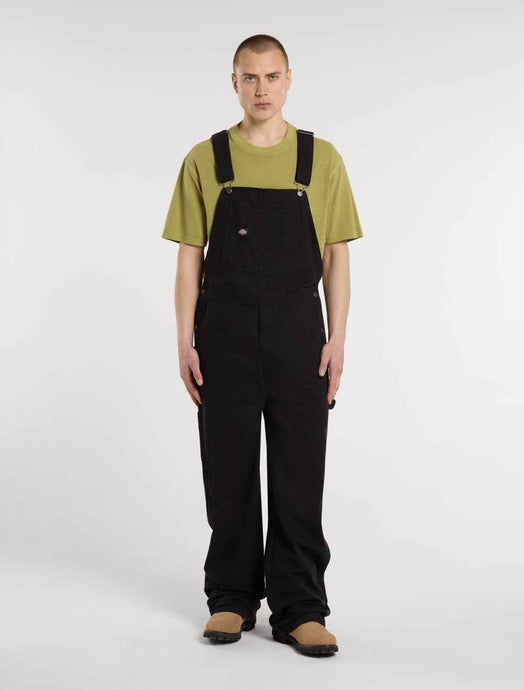 Dickies Men's Loose Canvas Bib Black DK0A87N6BLK