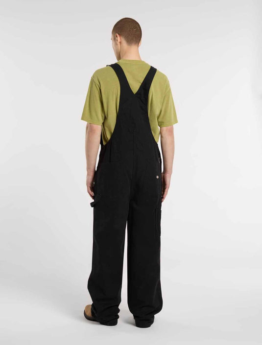 Dickies Men's Loose Canvas Bib Black DK0A87N6BLK