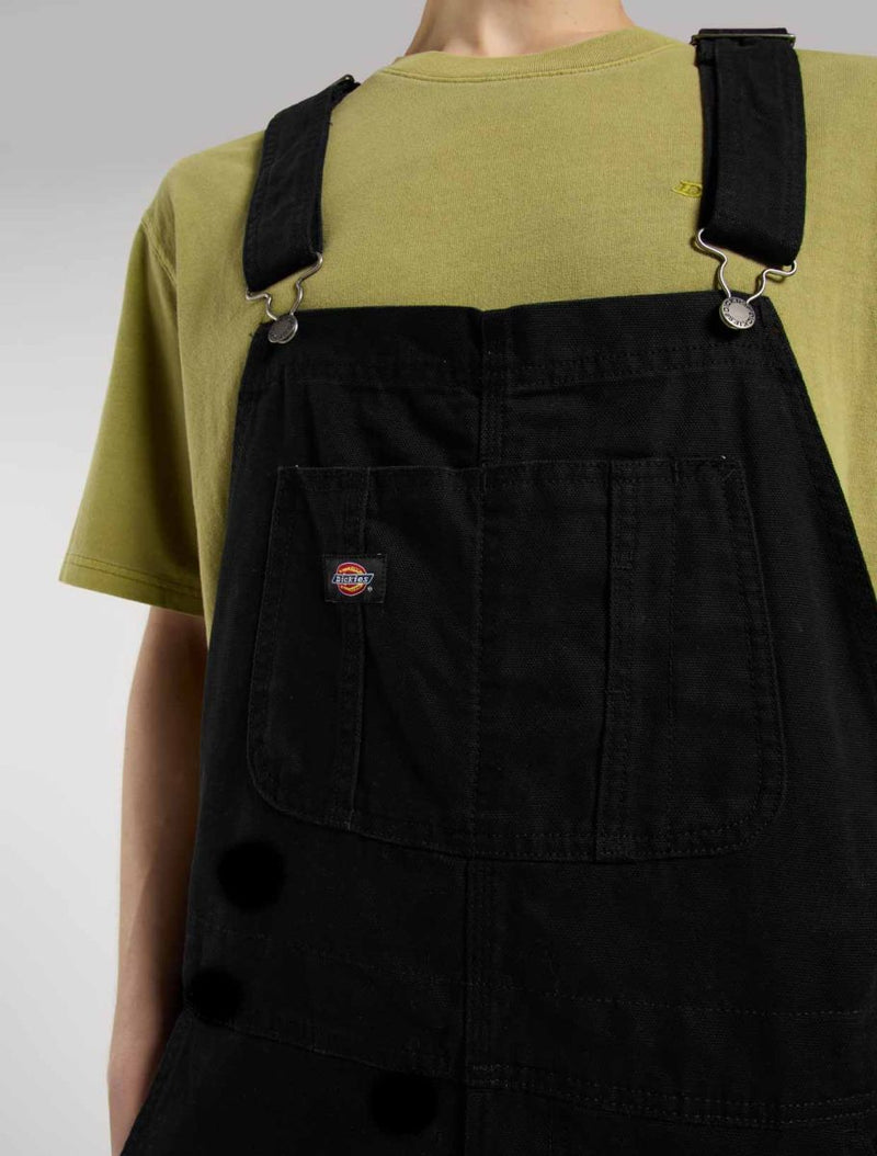 Load image into Gallery viewer, Dickies Men&#39;s Loose Canvas Bib Black DK0A87N6BLK
