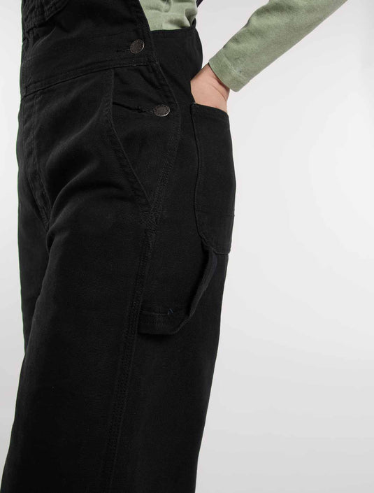 Dickies Women's Loose Canvas Bib Black DK0A87N8BLK