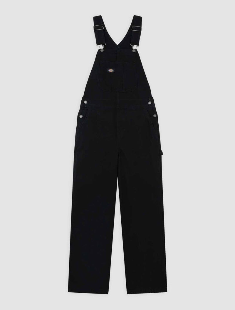 Load image into Gallery viewer, Dickes Women&#39;s Loose Canvas Bib Overalls Black DK0A87N8BLK
