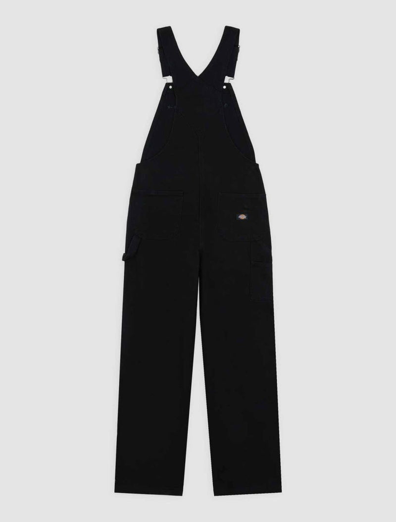 Load image into Gallery viewer, Dickes Women&#39;s Loose Canvas Bib Overalls Black DK0A87N8BLK
