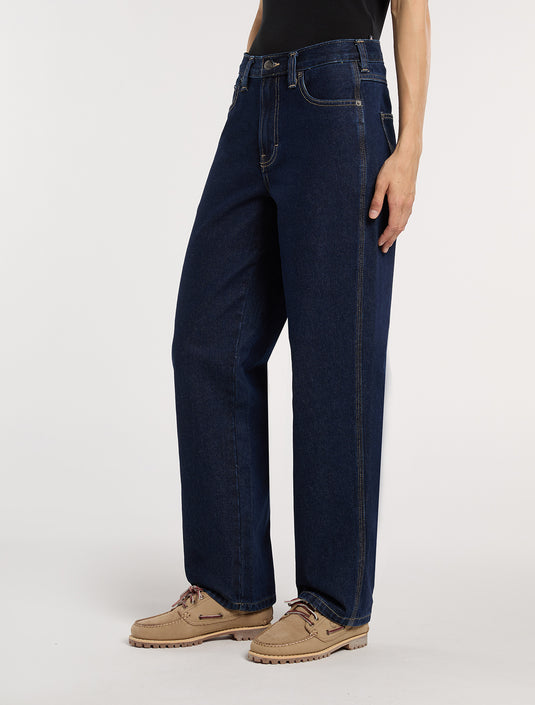 Dickies Women's Farner Relaxed Straight Jeans Dark Blue DK0A87NN0DD