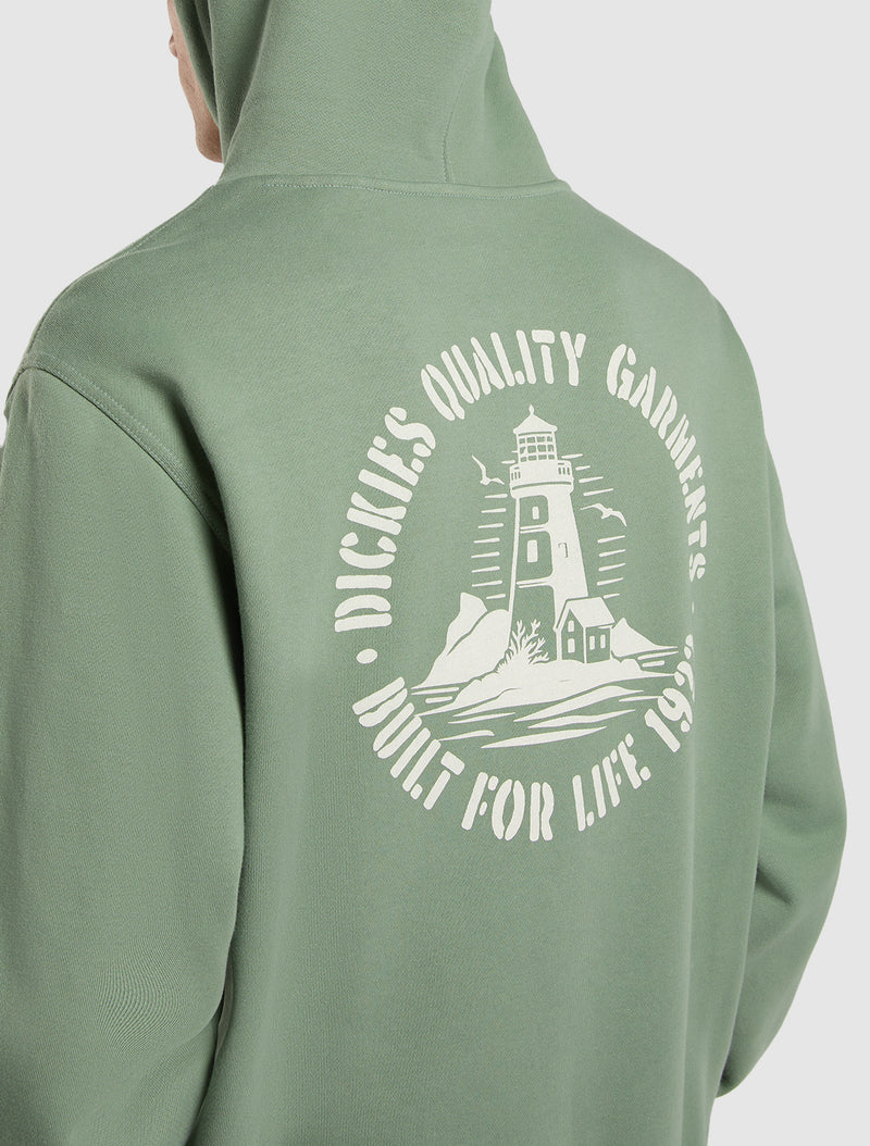 Load image into Gallery viewer, Dickies Men&#39;s Parrotsville Pullover Hoodie Olive Green DK0A87NRL19
