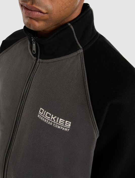 Dickies Men's Bolivar Full-Zip Sweatshirt Black DK0A87NTBLK