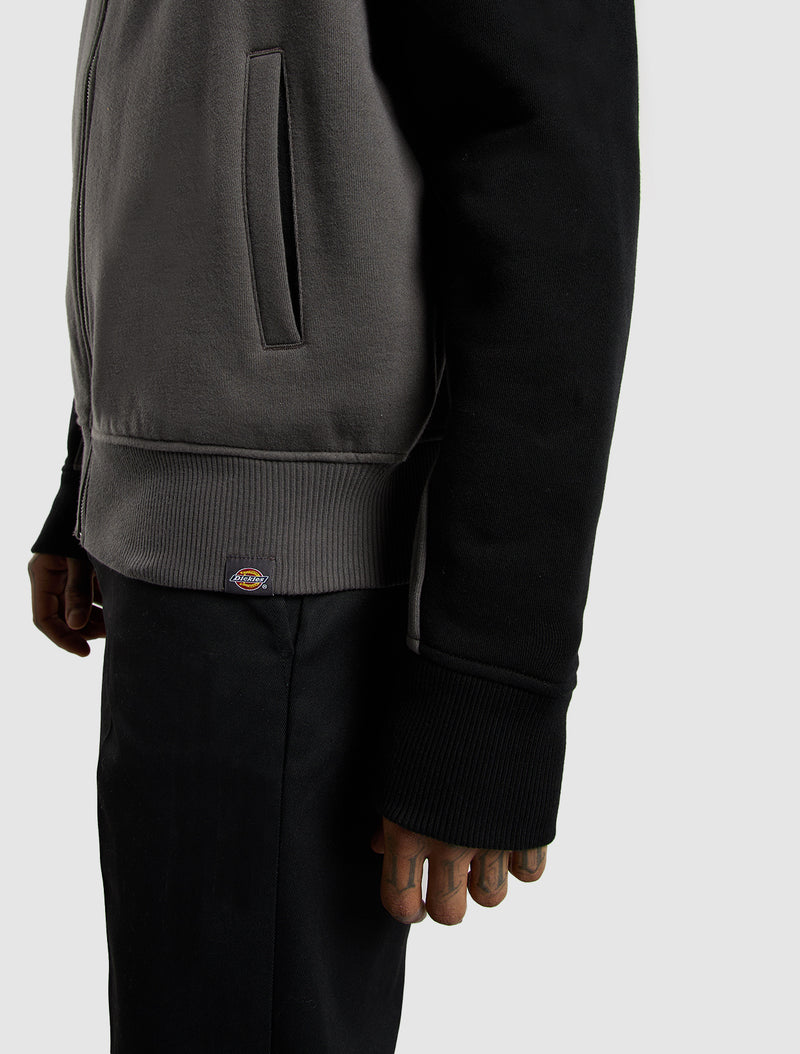 Load image into Gallery viewer, Dickies Men&#39;s Bolivar Full-Zip Sweatshirt Black DK0A87NTBLK
