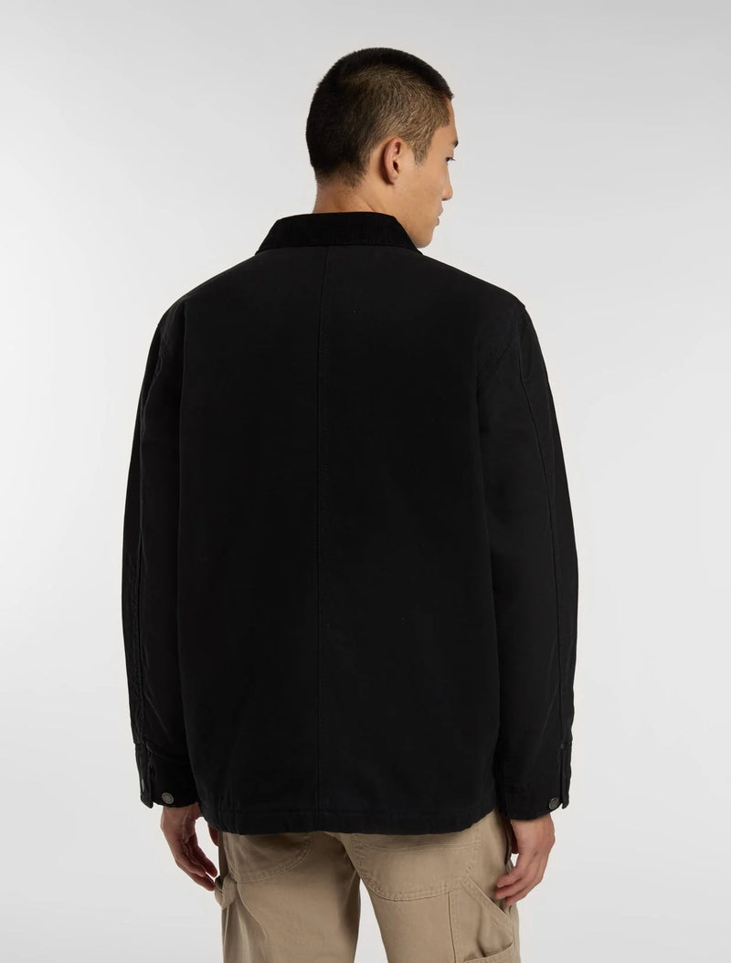 Load image into Gallery viewer, Dickies Men's Chore Lined Canvas Jacket Black DK0A8703BLK
