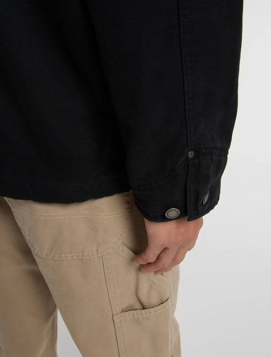 Dickies Men's Chore Lined Canvas Jacket Black DK0A8703BLK