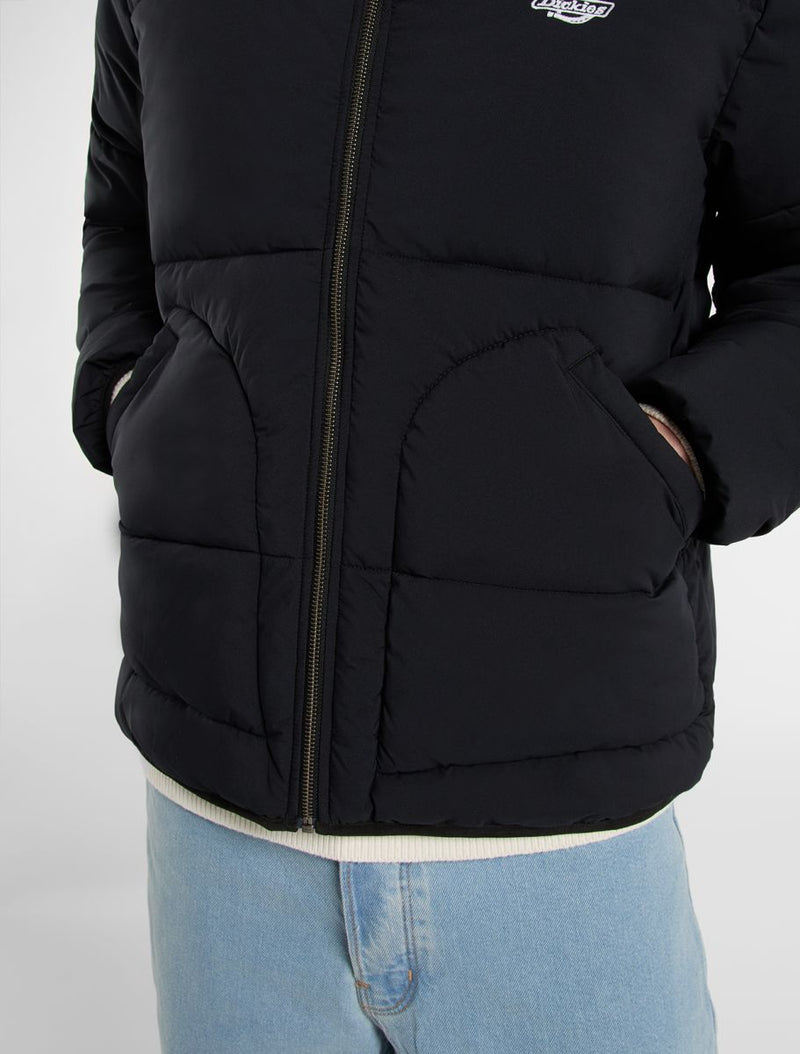 Load image into Gallery viewer, Dickies Men&#39;s Summerdale Puffer Jacket Black DK0A870GBLK
