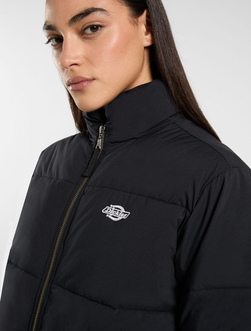 Load image into Gallery viewer, Dickies Women&#39;s Summerdale Puffer Jacket Black DK0A870JBLK
