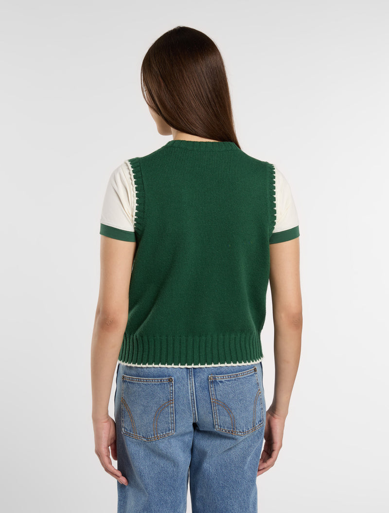Load image into Gallery viewer, Dickies Women&#39;s Slayden Jumper Vest Pine DK0A87P2PIN

