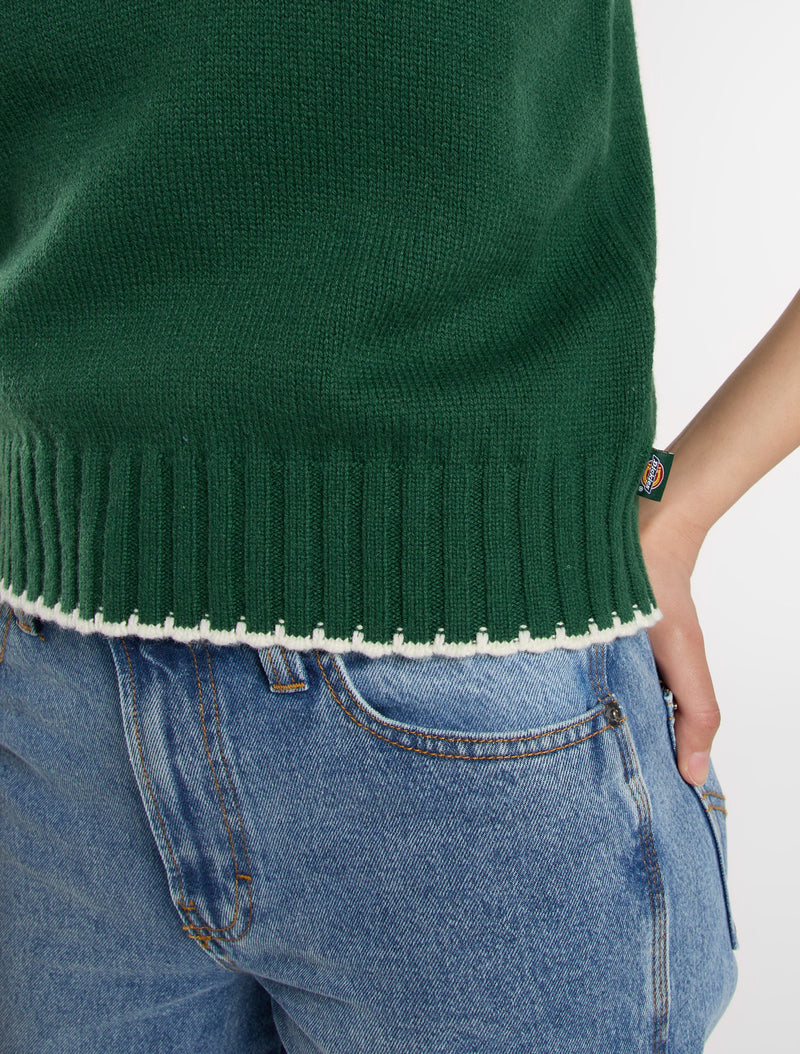 Load image into Gallery viewer, Dickies Women&#39;s Slayden Jumper Vest Pine DK0A87P2PIN

