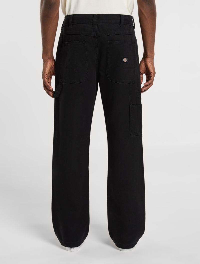 Load image into Gallery viewer, Dickies Men&#39;s Regular Canvas Carpenter Pants Black DK0A87PDBLK
