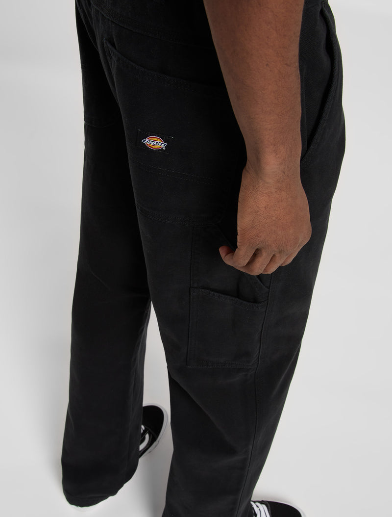 Load image into Gallery viewer, Dickies Men&#39;s Regular Canvas Carpenter Pants Black DK0A87PDBLK
