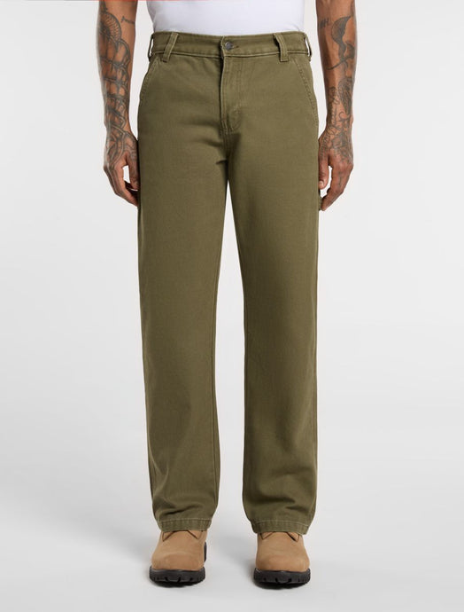 Dickies Men's Regular Canvas Carpenter Pants Military Green DK0A87PDMGR