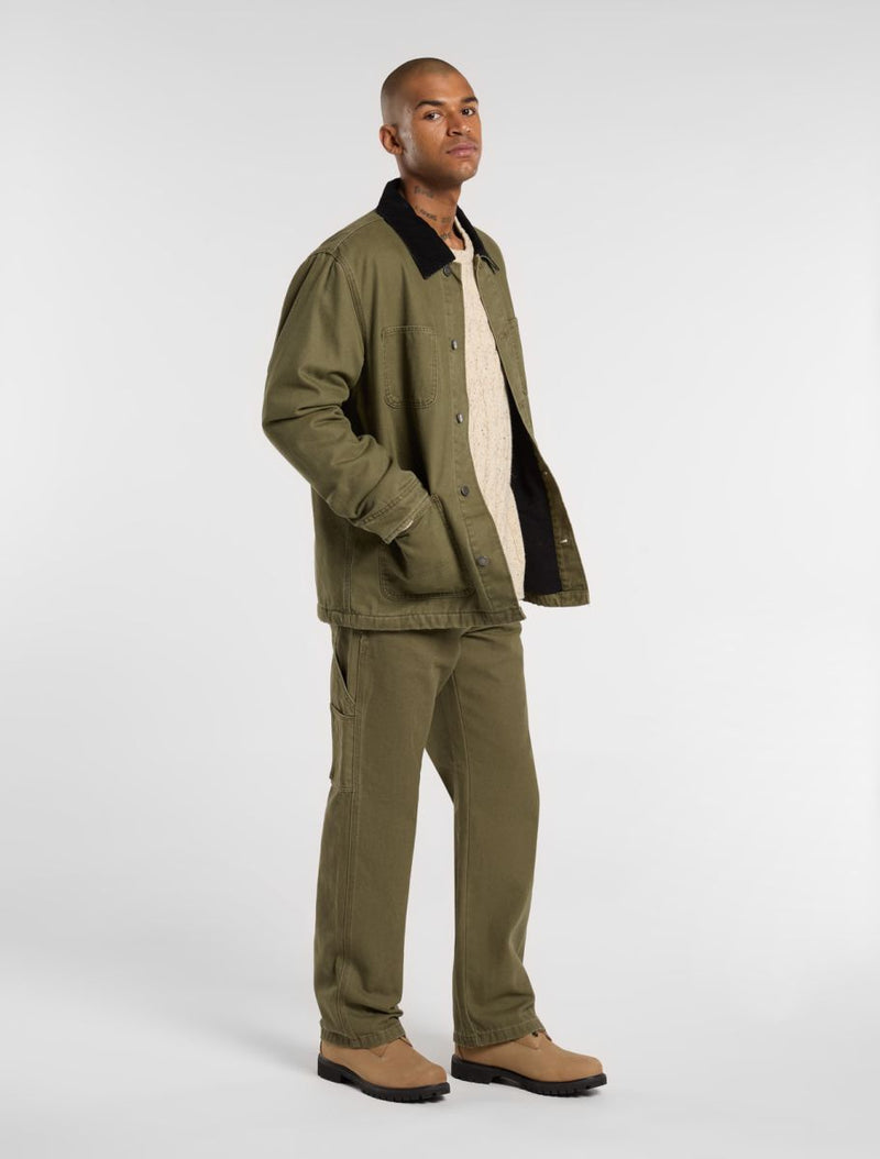 Load image into Gallery viewer, Dickies Men&#39;s Regular Canvas Carpenter Pants Military Green DK0A87PDMGR
