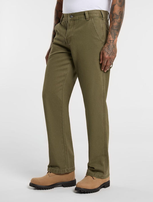 Dickies Men's Regular Canvas Carpenter Pants Military Green DK0A87PDMGR