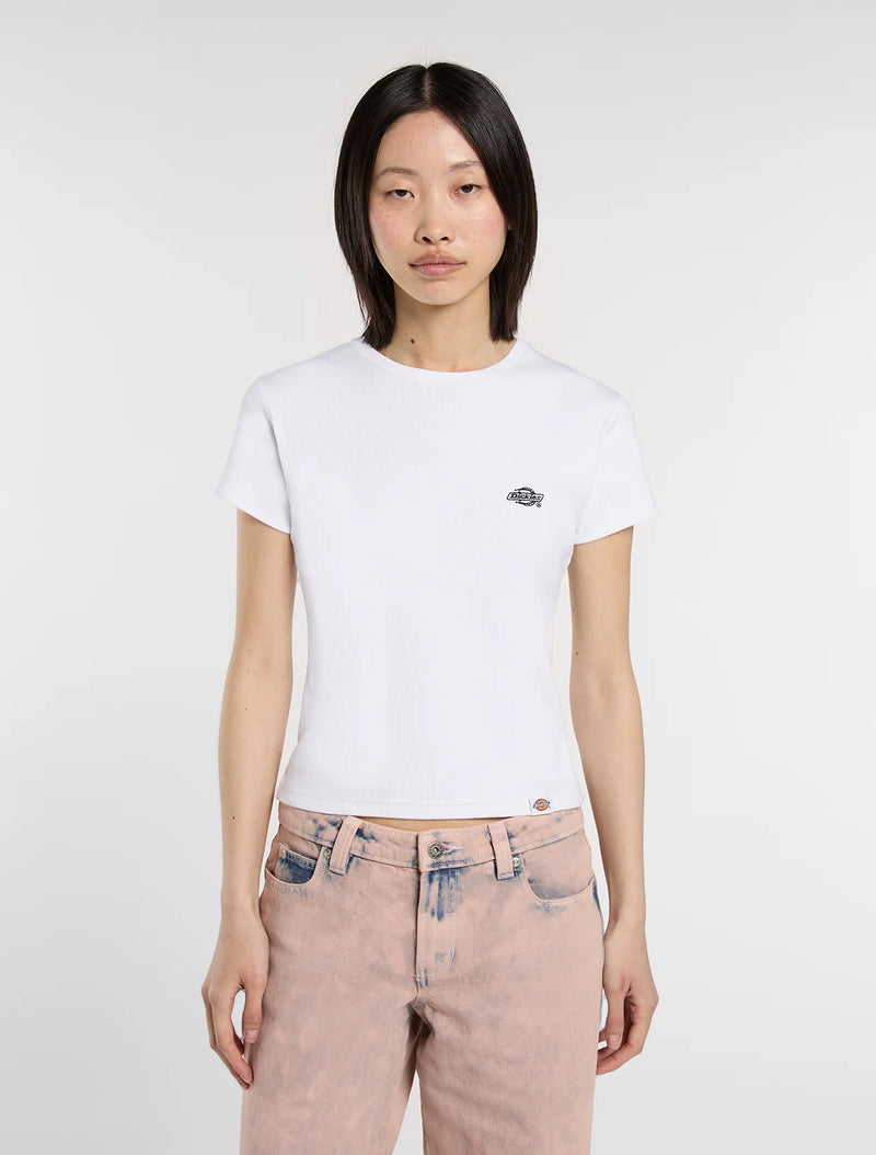 Load image into Gallery viewer, Dickies Women's Gladeville Mid Weight T-Shirt White DK0A87QB0WH1
