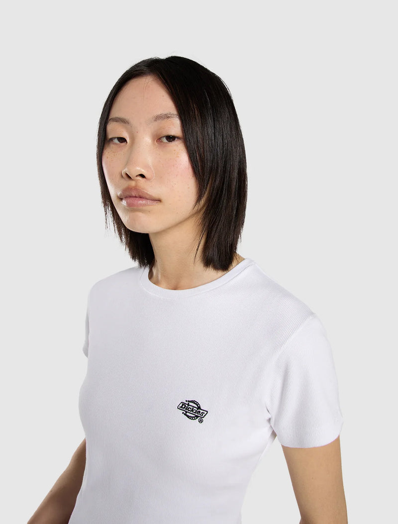 Load image into Gallery viewer, Dickies Women's Gladeville Mid Weight T-Shirt White DK0A87QB0WH1
