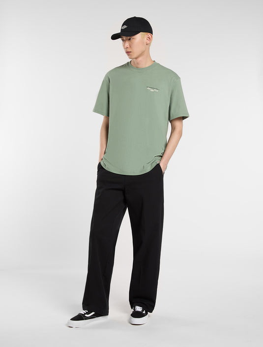 Dickies Men's Laryville Mid Weight T-shirt Olive Green DK0A87QGL191