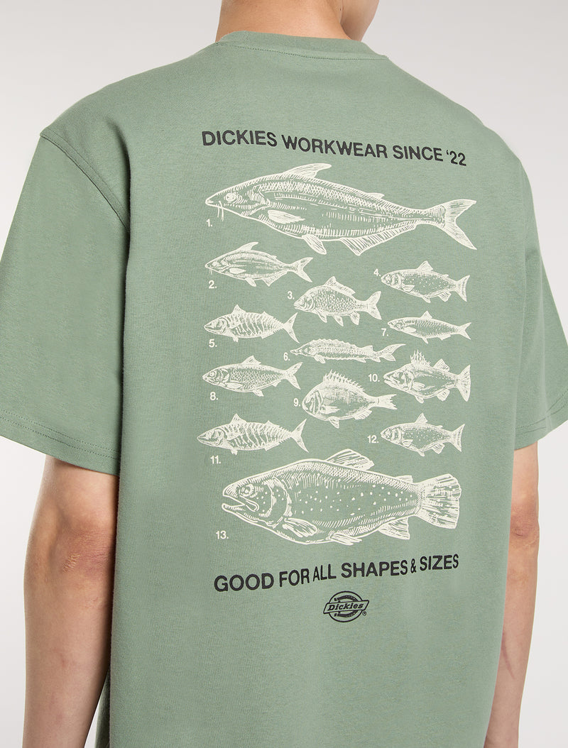 Load image into Gallery viewer, Dickies Men&#39;s Laryville Mid Weight T-shirt Olive Green DK0A87QGL191
