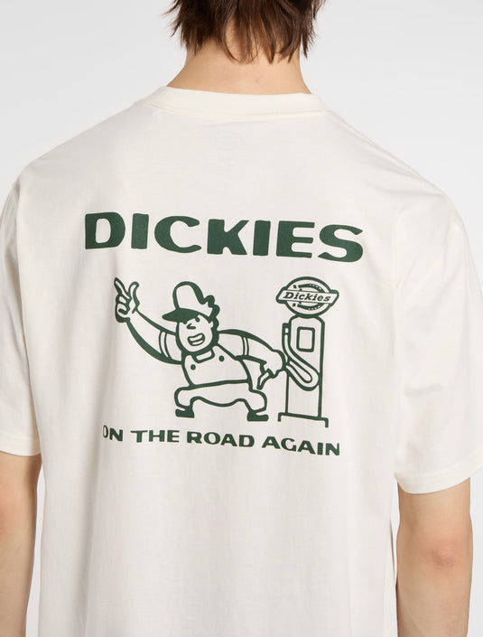 Dickies Men's Burns Light Weight T-shirt Beige DK0A87QIC481