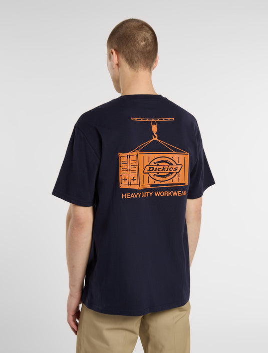 Dickies Men's Apison Light Weight T-shirt Dark Blue DK0A87QML181