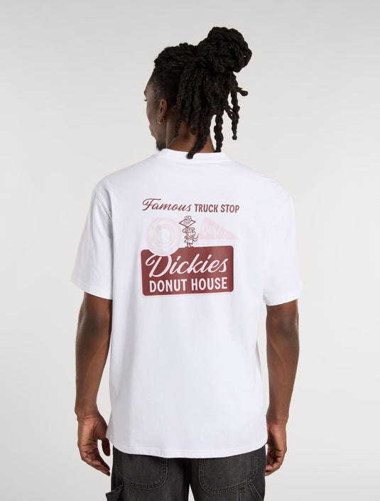 Dickies Men's Donut House Light Weight T-shirt White DK0A87QN0WH