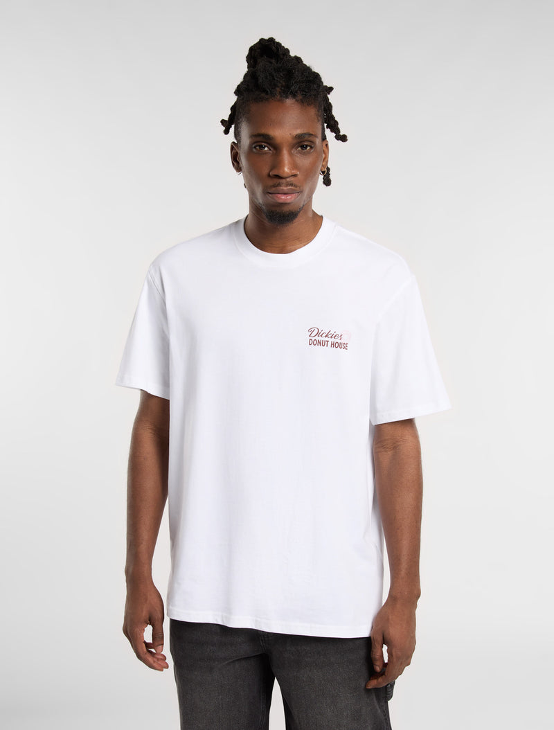 Load image into Gallery viewer, Dickies Men&#39;s Donut House Light Weight T-shirt White DK0A87QN0WH
