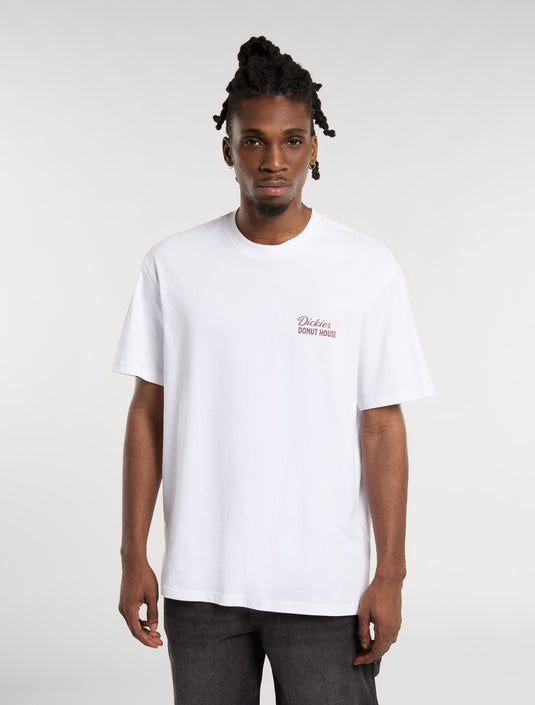 Dickies Men's Donut House Light Weight T-shirt White DK0A87QN0WH