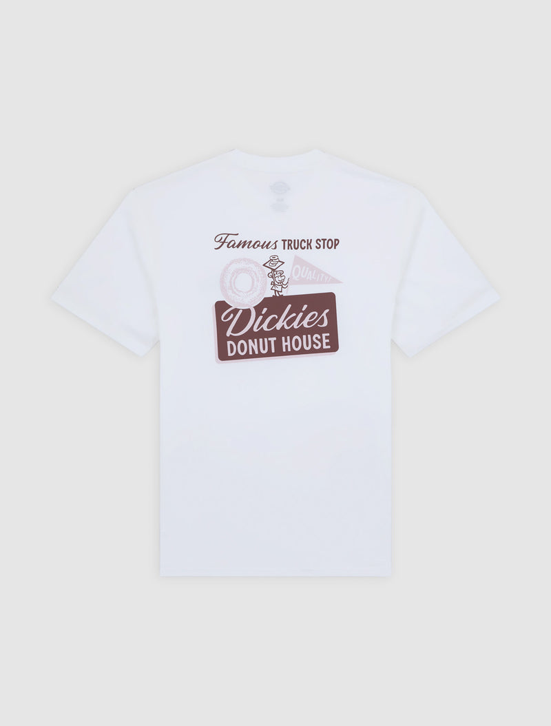 Load image into Gallery viewer, Dickies Men&#39;s Donut House Light Weight T-shirt White DK0A87QN0WH
