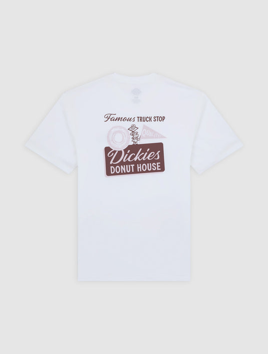 Dickies Men's Donut House Light Weight T-shirt White DK0A87QN0WH