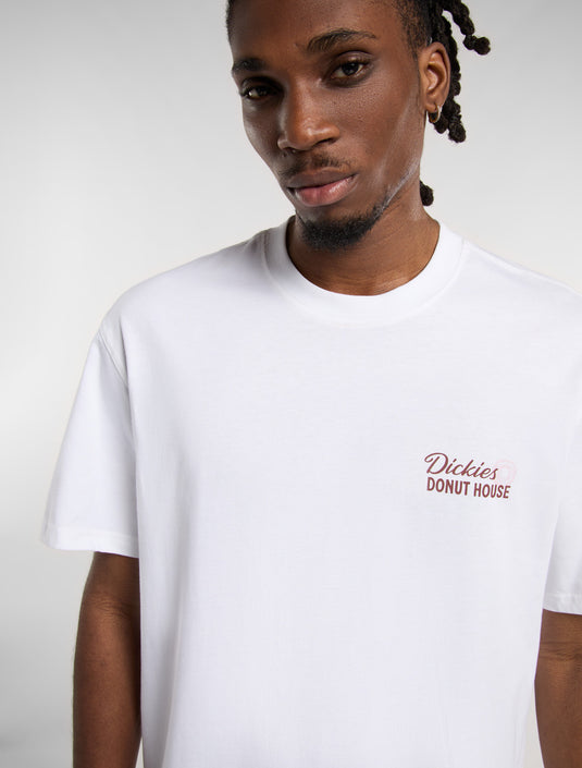 Dickies Men's Donut House Light Weight T-shirt White DK0A87QN0WH