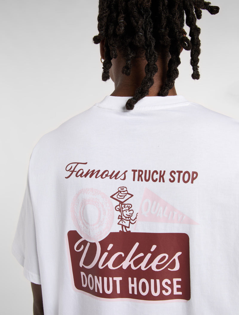 Load image into Gallery viewer, Dickies Men&#39;s Donut House Light Weight T-shirt White DK0A87QN0WH
