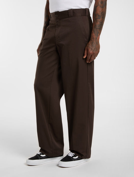 Dickies Men's 247 Loose Work Pants Dark Brown DK0A87YP0DB