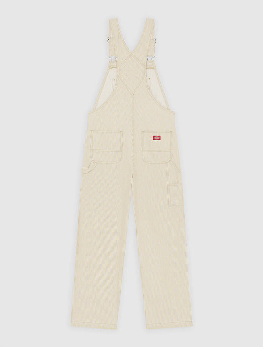 Dickies Women's Hickory Bib Overalls Beige DK0A8829L44