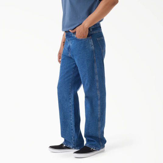 Dickies Men's 954 Relaxed Straight Work Jeans Classic Blue DK0A882ACLB