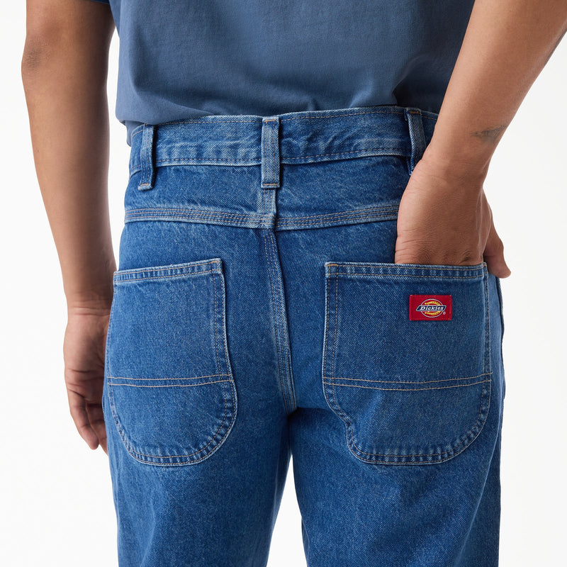 Load image into Gallery viewer, Dickies Men's 954 Relaxed Straight Work Jeans Classic Blue DK0A882ACLB
