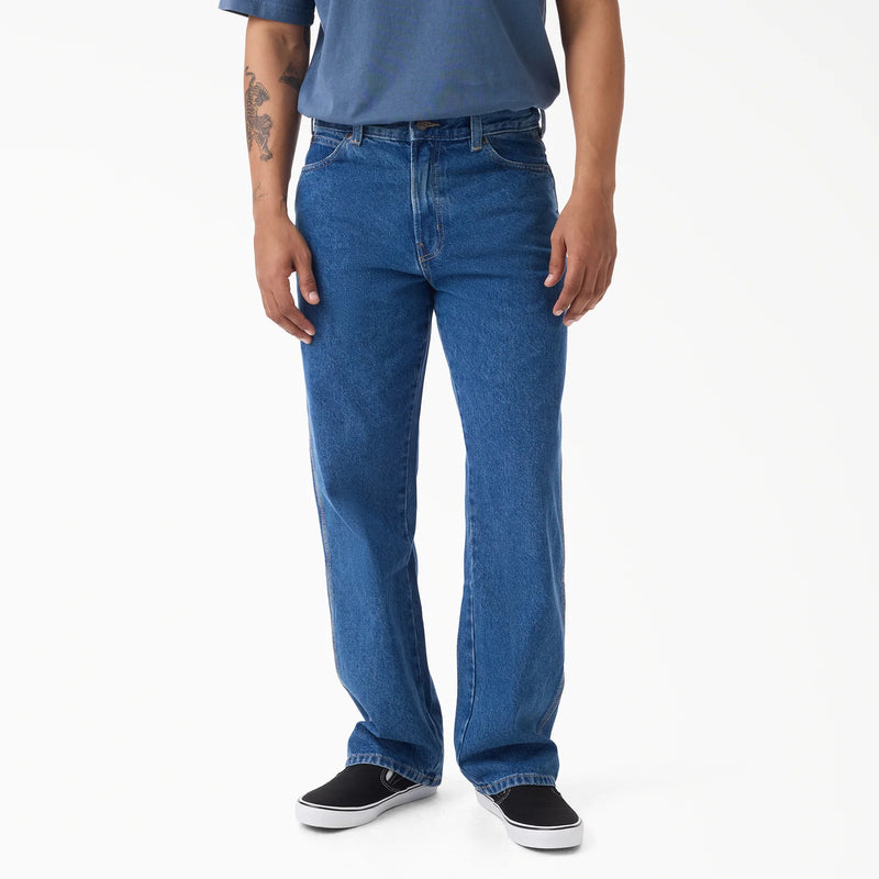 Load image into Gallery viewer, Dickies Men's 954 Relaxed Straight Work Jeans Classic Blue DK0A882ACLB
