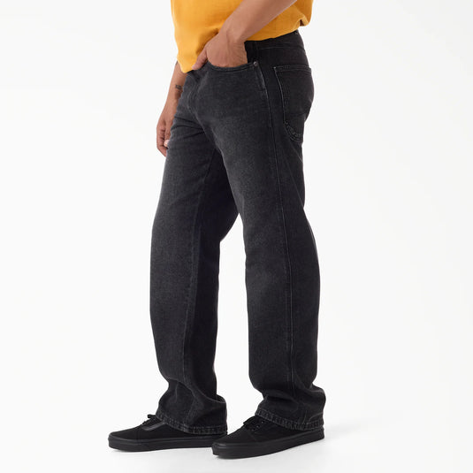 Dickies Men's 954 Relaxed Straight Work Jeans Faded Black Wash DK0A882AL79