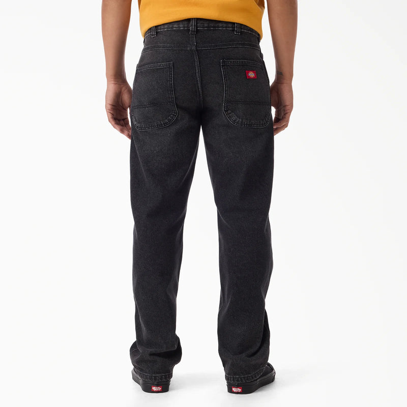 Load image into Gallery viewer, Dickies Men's 954 Relaxed Straight Work Jeans Faded Black Wash DK0A882AL79
