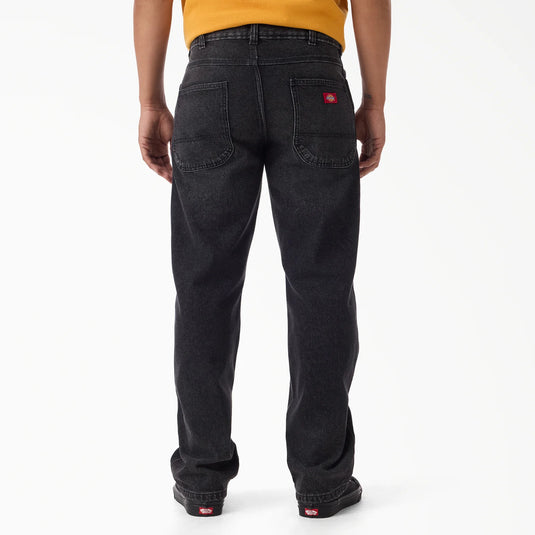 Dickies Men's 954 Relaxed Straight Work Jeans Faded Black Wash DK0A882AL79