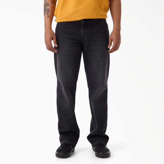 Dickies Men's 954 Relaxed Straight Work Jeans Faded Black Wash DK0A882AL79