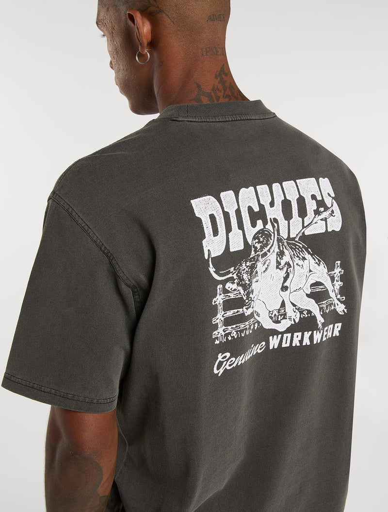 Load image into Gallery viewer, Dickies Men's Buchtell Midweight T-shirt Black DK0A883BBLK
