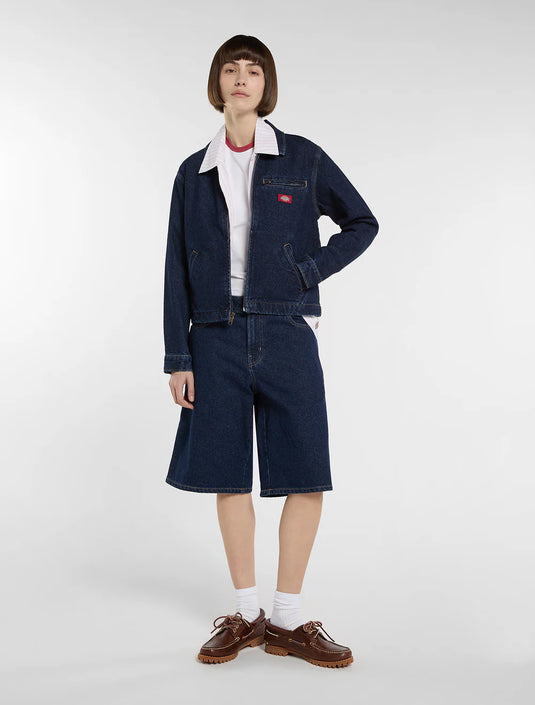 Dickies Women's Denim Painter Jacket Dark Indigo DK0A883E0DD