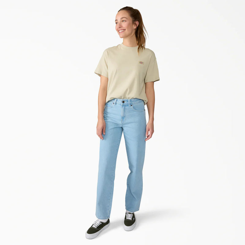 Load image into Gallery viewer, Dickies Women's 993 High Waist Tapered Carpenter Jeans Vintage Aged Blue DK0A883LC15
