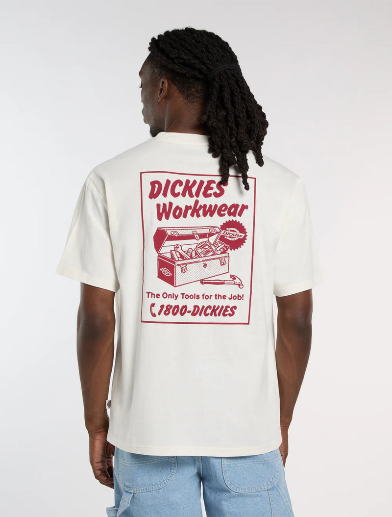 Load image into Gallery viewer, Dickies Men's Dry Ridge T-Shirt Egret DK0A8853C48
