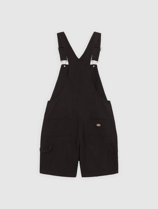 Dickies Women's Lightweight Canvas Short Bib Black DK0A885GBLK