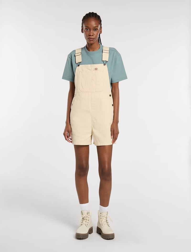 Load image into Gallery viewer, Dickies Women's Lightweight Canvas Short Bib Wood Ash DK0A885GL17
